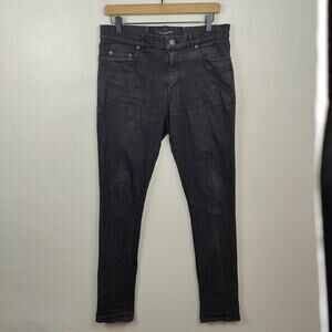 Saint Laurent Jeans Mens 32 Black Wash DO2 M/SK-LW Slim Stretch Designer